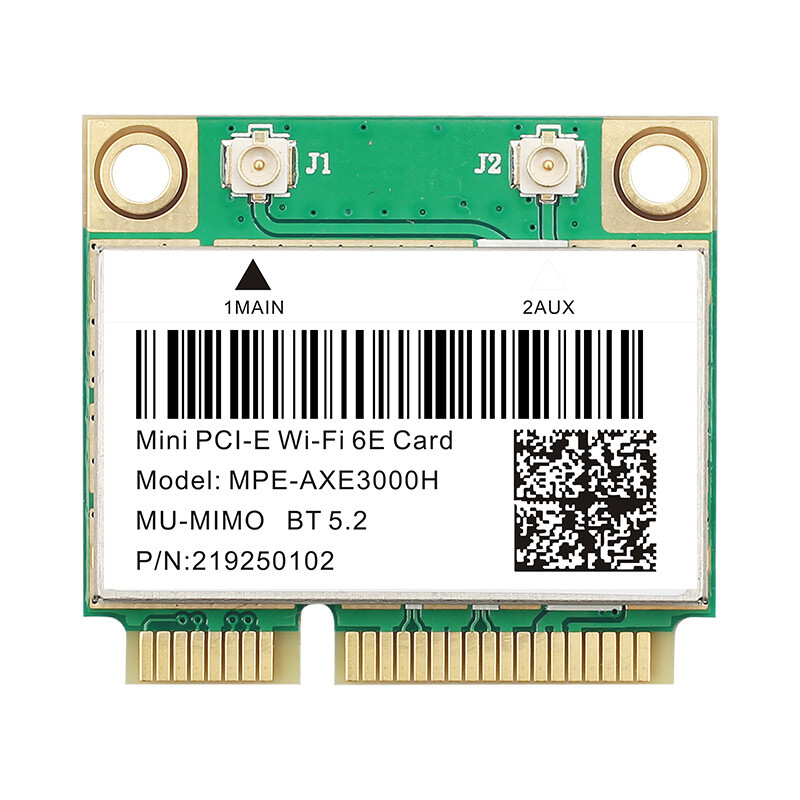 WiFi 6E Half Mini PCI-E Card MPE-AXE3000H Tri-Band Wireless Bluetooth Module PC