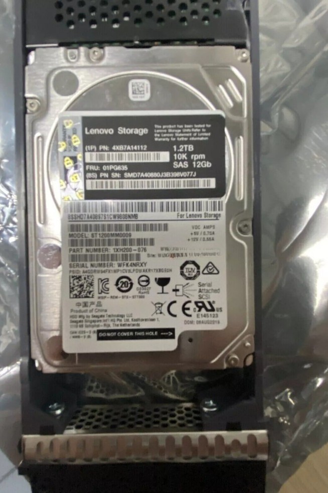 FOR FIT Lenovo Storage DE 01PG635 4XB7A14112 1.2TB 2.5" 10K SAS 12G Hard Drive