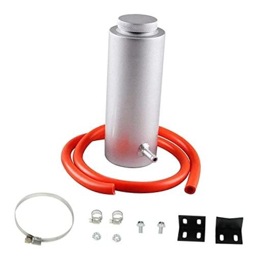 Universal 800ml Car Radiator Coolant Overflow Oil Catch Tank Cooling Silver