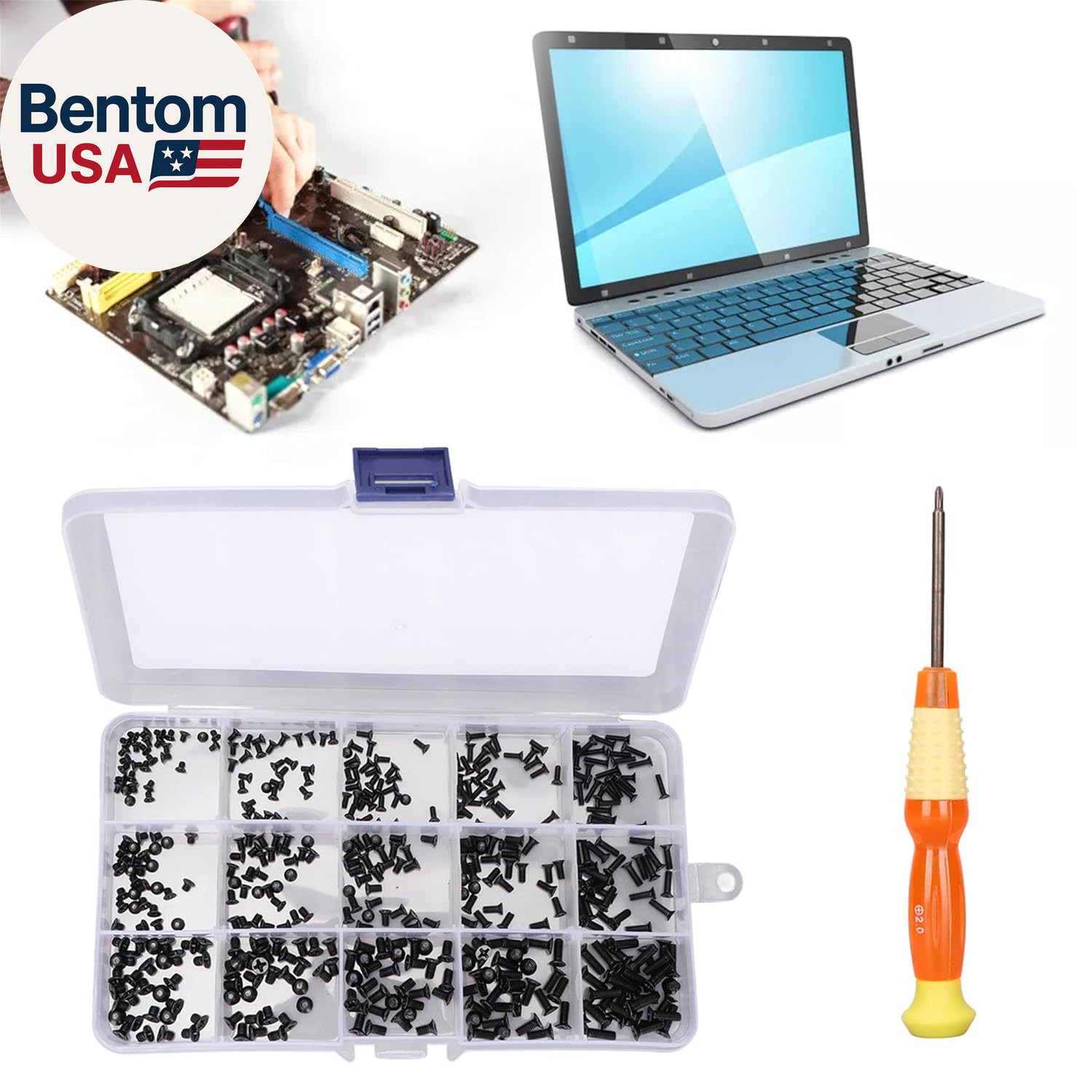 450 PCS Laptop Screws 15 Sizes Laptop Screws Kit,Notebook Computer Replacement S