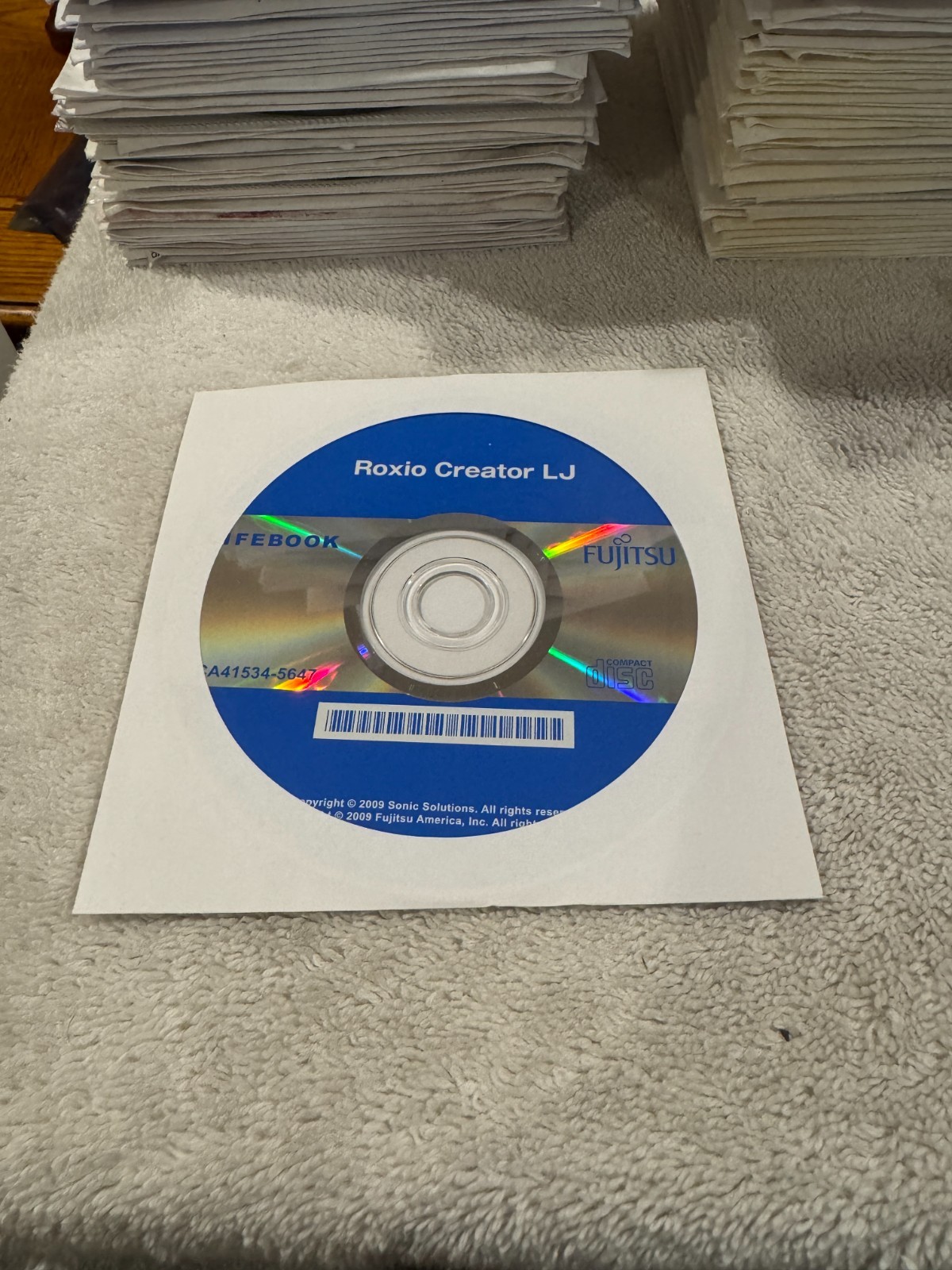 Roxio Creator LJ - Fujitsu Lifebook CA41534-5647 CD - NEW/SEALED