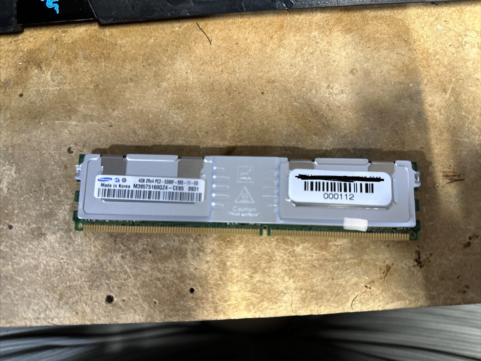 Samsung 4GB 2Rx4 PC2-5300F-555-11-E0 DDR2-667MHz M395T5160QZ4-CE65 Server RAM