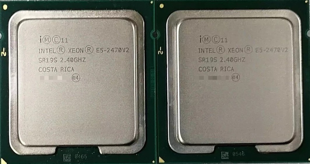 2pcs Intel Xeon E5-2470 V2 E5-2450 V2 CPU