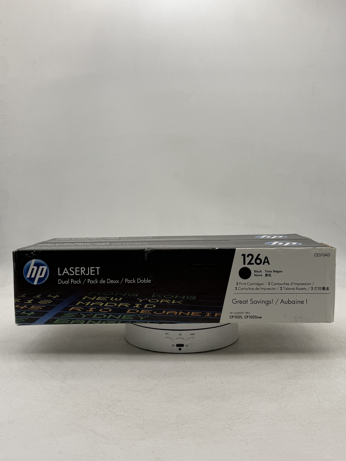 New Genuine HP 126A Black Toner Cartridge 2-Pack CE310A