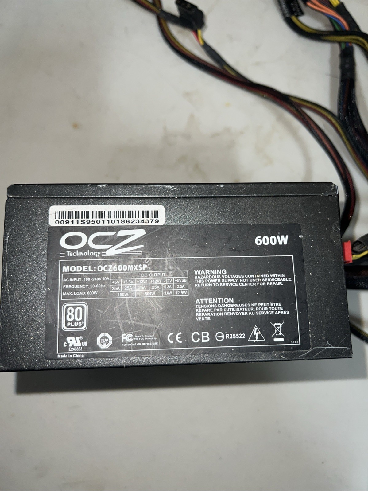 OCZ ModXStream Pro 600W Modular 80+ ATX power supply (OCZ600MXSP)