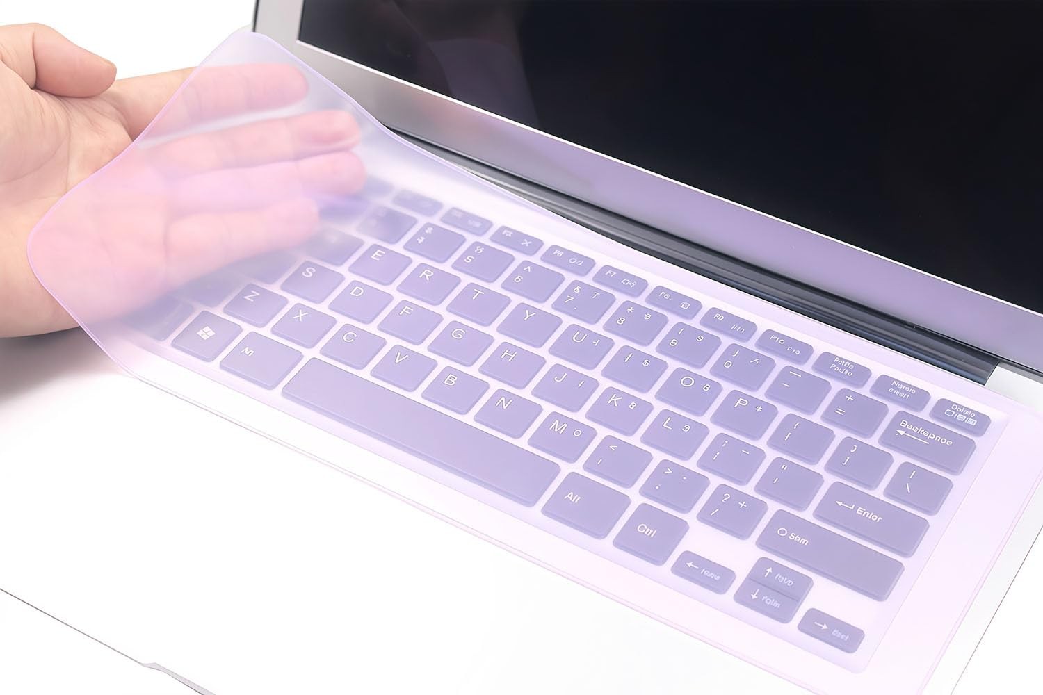 2 PCs 12.2" x 5.2" Ultra Thin Universal Silicone Keyboard Cover Skin Compatib...