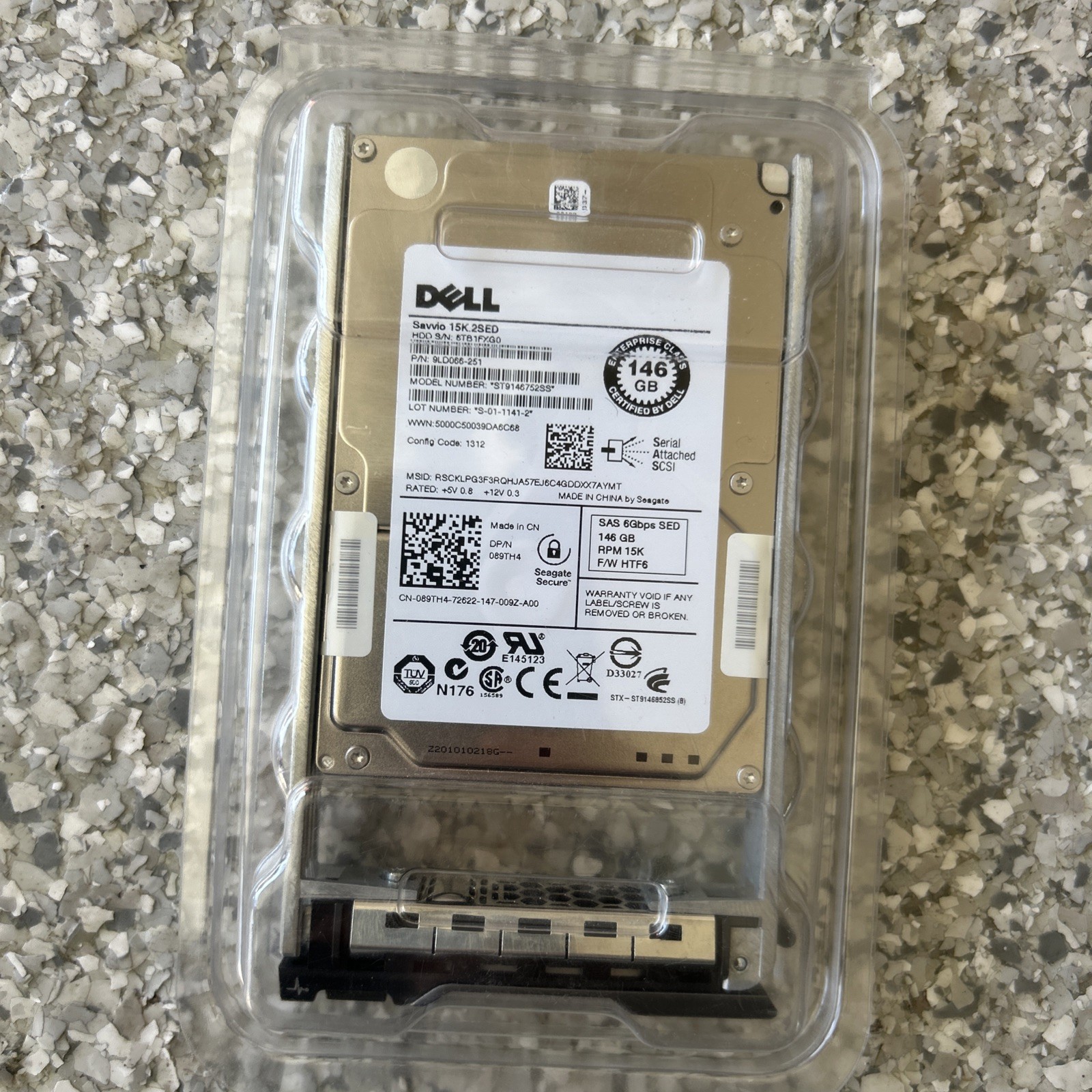 Dell EqualLogic Enterprise Savvio 15K.2 ST9146852SS 146GB SAS 2.5" Internal HDD