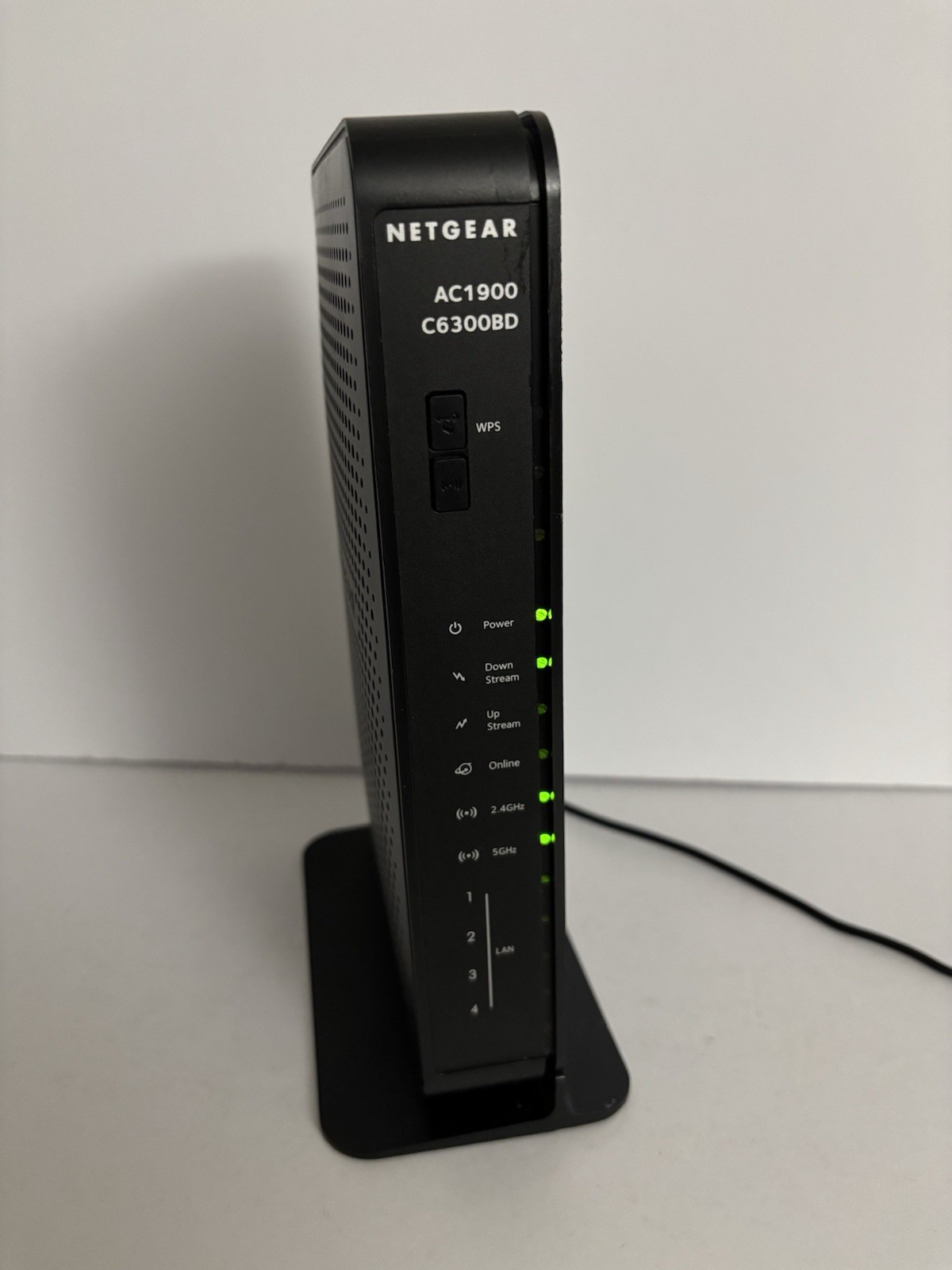 NETGEAR C6300BD AC1900 DOCSIS 3.0 Cable Modem WiFi Router - TESTED WORKING