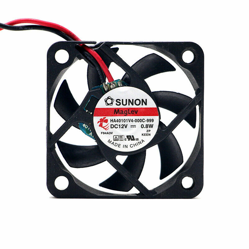 1PC 12V 0.8W 4010 4CM 2-pin silent magnetic cooling fan HA40101V4-000C-999