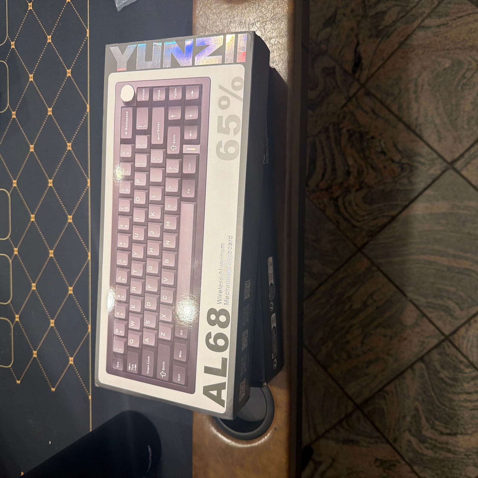 YUNZII AL68 Wireless Mechanical Keyboard 60%,QMK/VIA Aluminum Keyboard,Hot Swapp