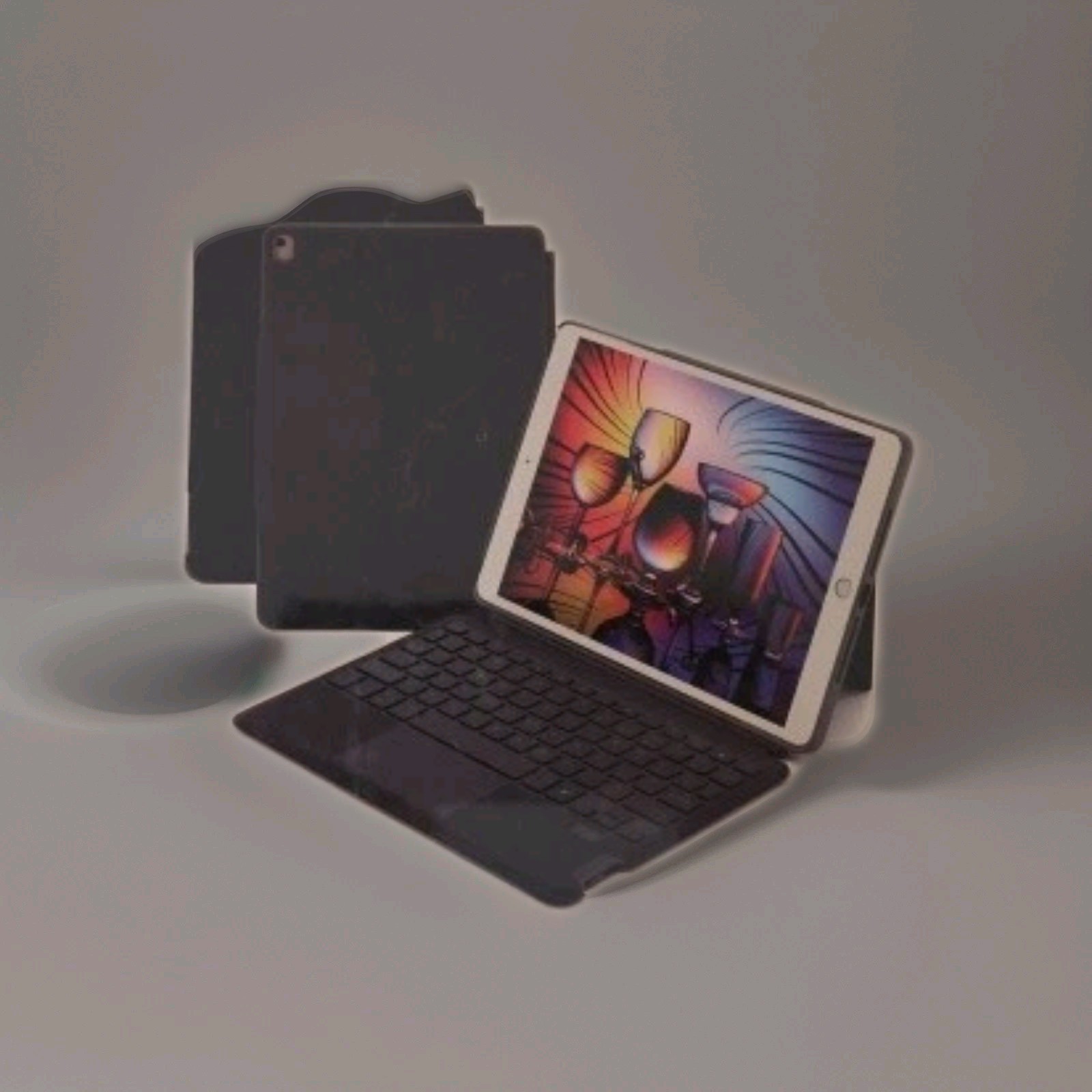 Wodecasa Smart Keyboard Case W/ Trackpad - IPAD, 10.2"/air 3 10.5"/Pro 10.5 Gray