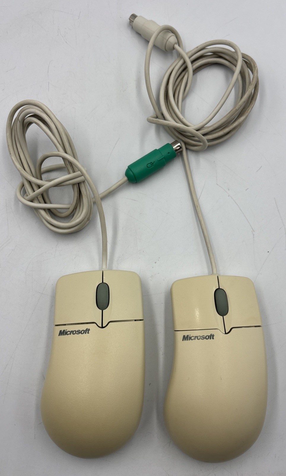 2 Microsoft IntelliMouse 1.1A Vintage PS/2 Wired Optical Mouse X03-65047 Read