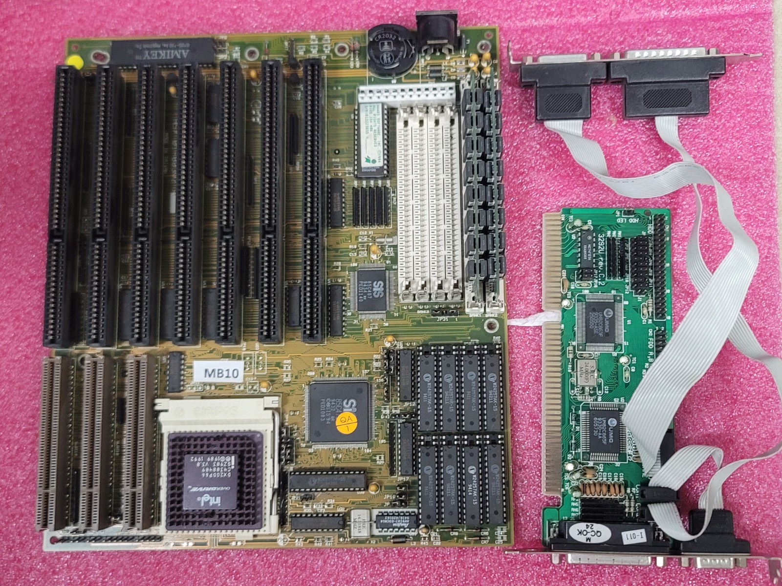 SIS Motherboard,Intel Overdrive  66MHz,16MB RAM,IDE Retro Gaming Works#MB10
