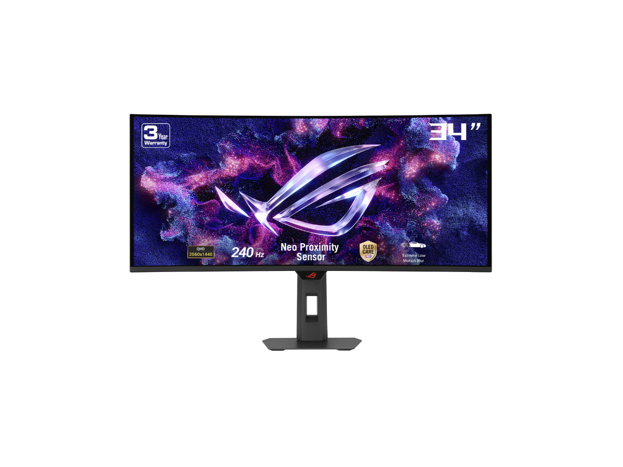 ASUS ROG Strix 34'' OLED Curved Ultrawide Gaming Monitor (XG34WCDMTG) - 240Hz, 0