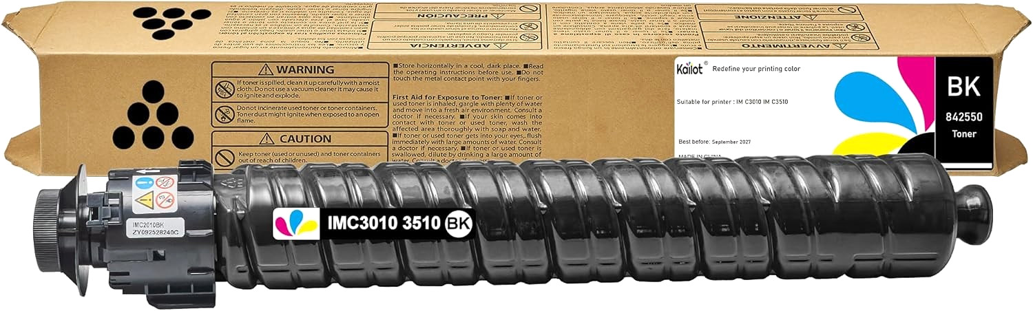 Black Toner Cartridge for Ricoh IM C3010, IM C3510, IM C3510SD Printers