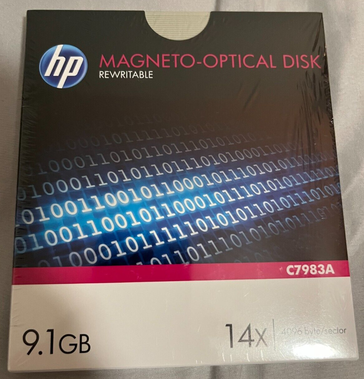 New Sealed HP C7983A 9.1GB Magneto-Optical Disk Cartridge 14x Rewritable