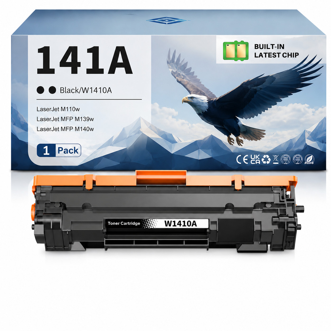 Compatible 141A W1410A (1PK) Black Toner for HP LaserJet MFP M139 MFP M142