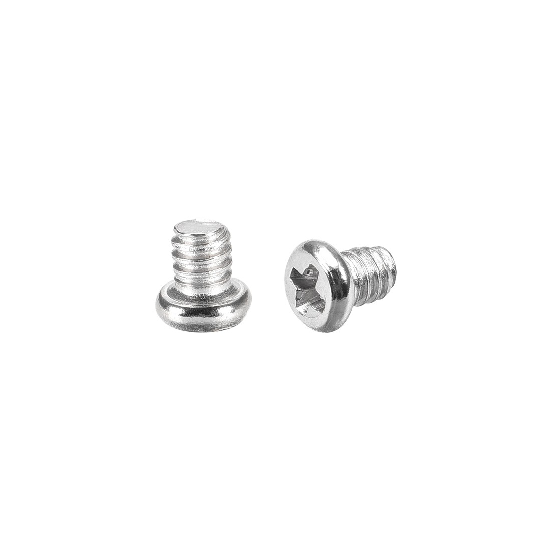 M2 x 3mm Laptop Computer Screws 2.8mm Dia Phillips Head Screw Silver Tone 100pcs
