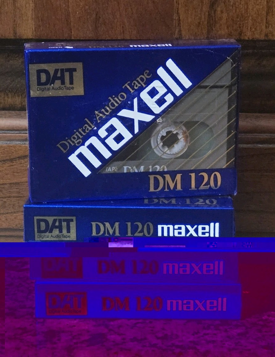 RARE LOT OF 4 NEW SEALED Maxell DM-120 Digital Audio Tape MADE IN JAPAN