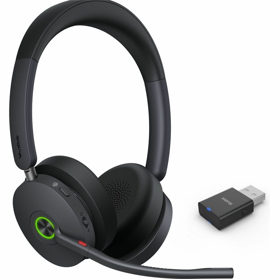 Yealink WH68 Hybrid ANC DECT Bluetooth Wireless Headset w/Adapter 1208714