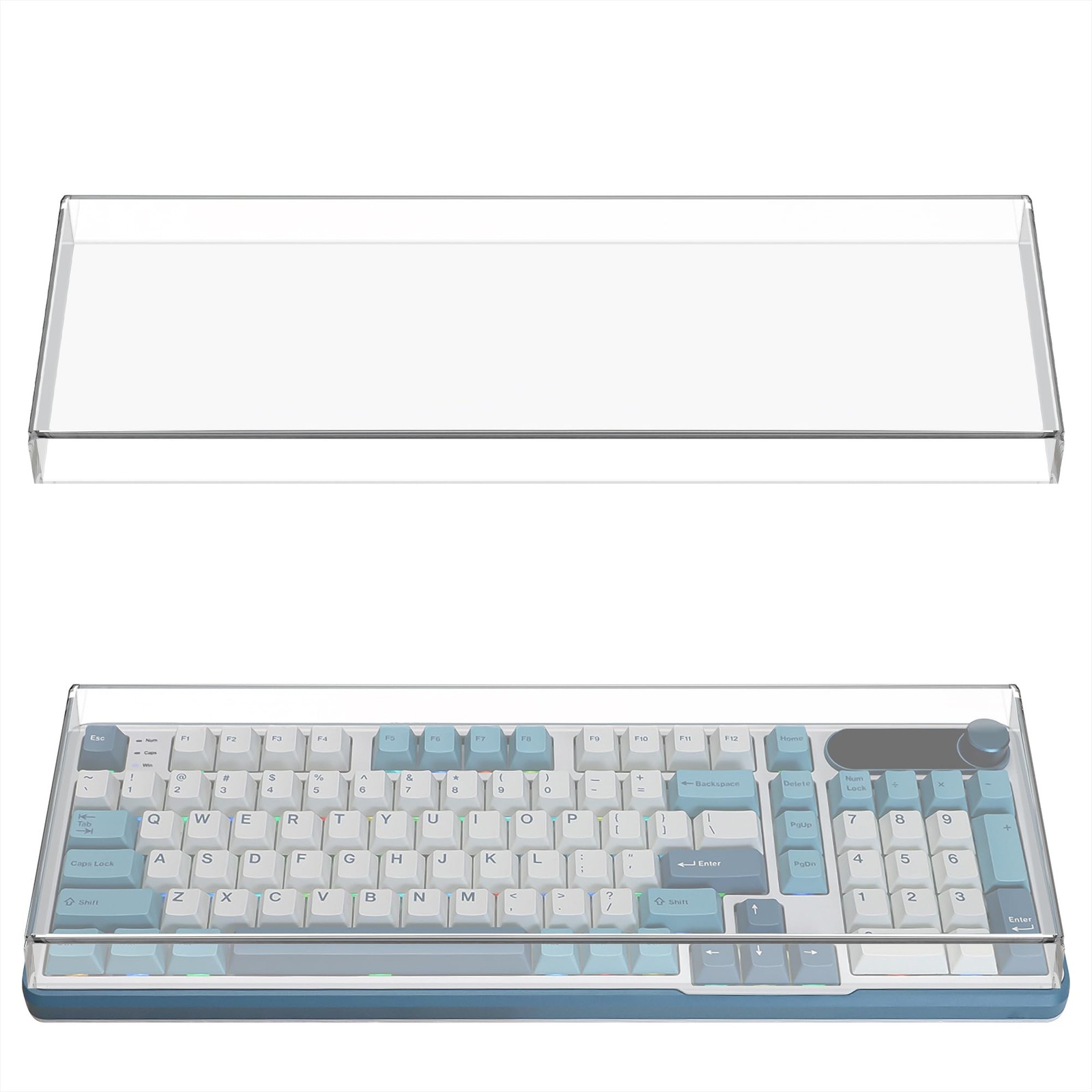 Geekria Keyboard Dust 15.4 x 5 x 1 inches (39.2 x 12.6 x 2.3 cm), Clear