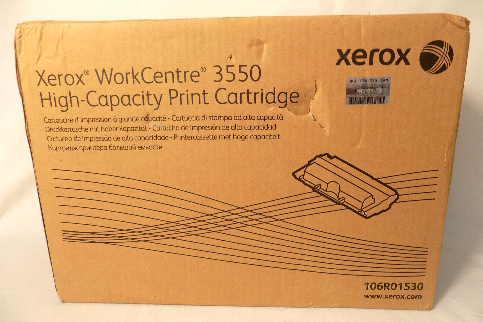 Xerox 106R01528 Black WorkCentre 3550 Print Cartridge Xerox WorkCentre 3550