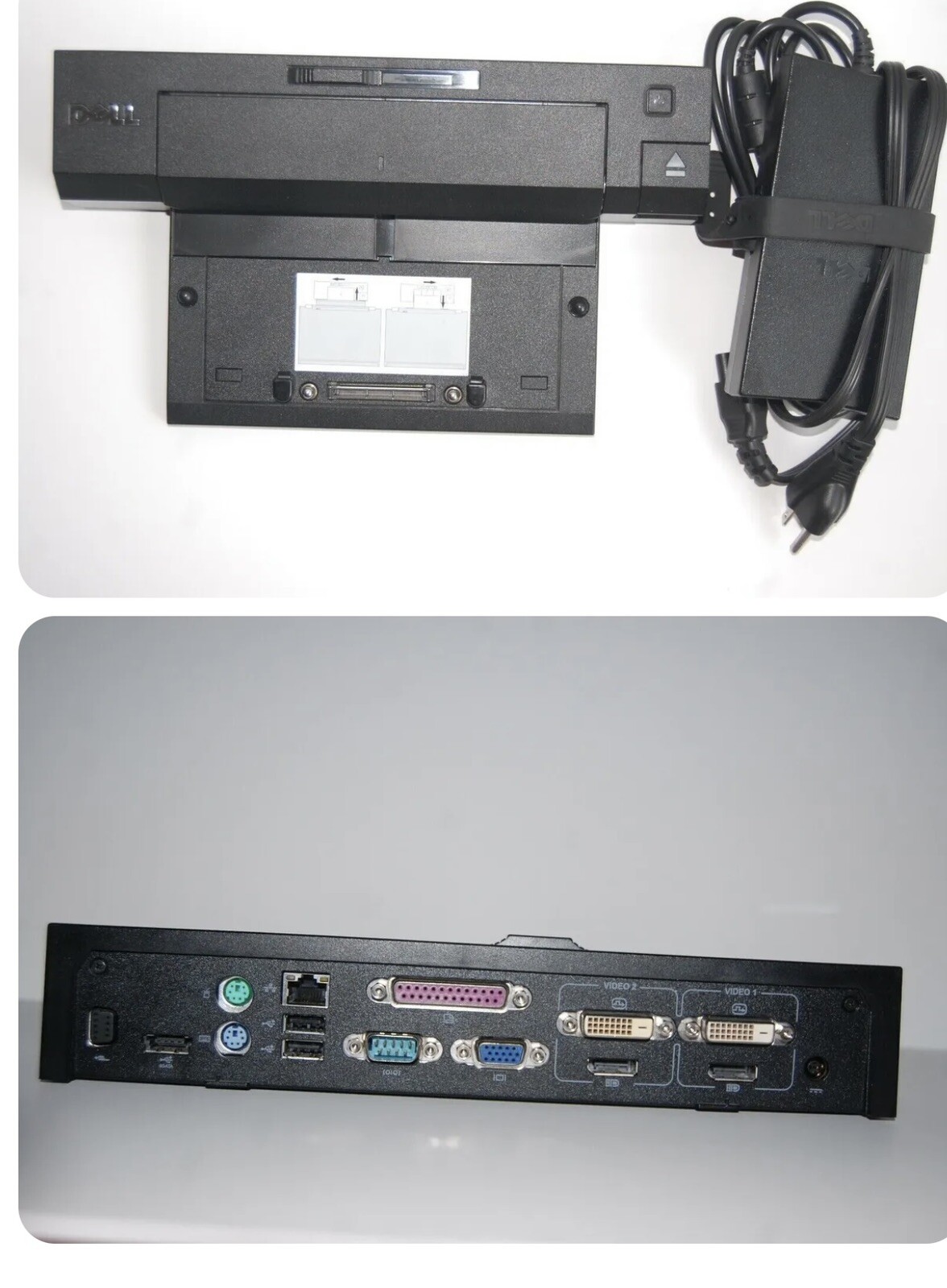 Dell Laptop Docking Station E-Plus PRO2X and 130w Power Supply Adapter