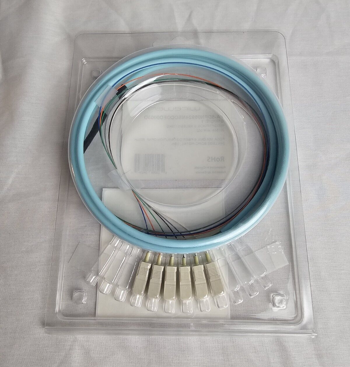 Wirewerks SC/PC Pigtail Multimode OM4 OFNP 6 Fiber 900um 24" Legs 3.5 Meters
