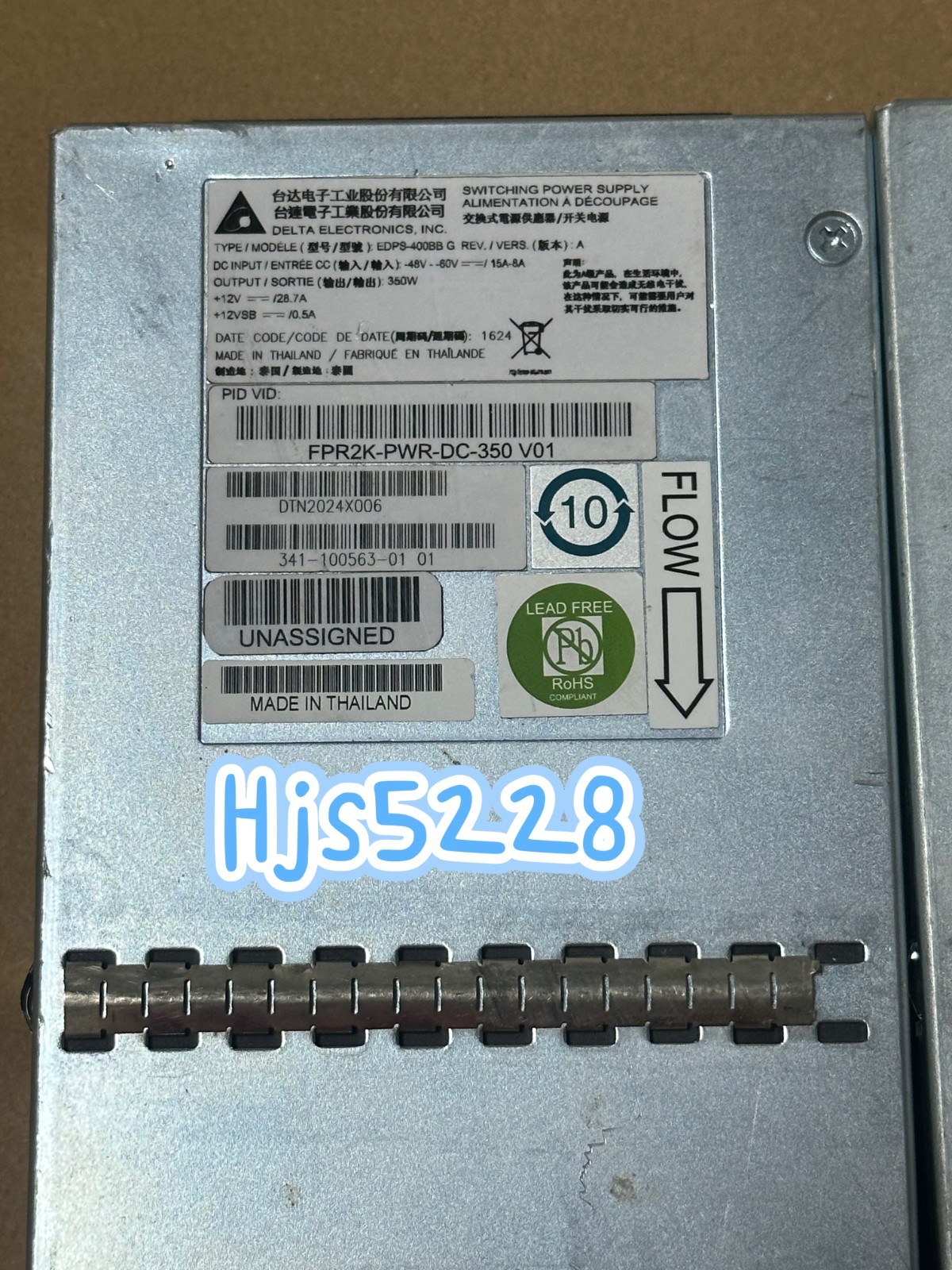 Cisco  FPR2K-PWR-DC -350,341-100563-01,Cisco original second-hand power supply