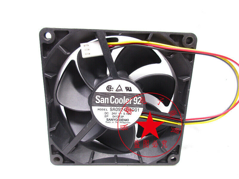 Sanyo 9A0924G4D01 24V 0.19A 9025 9CM Inverter Cooling Fan