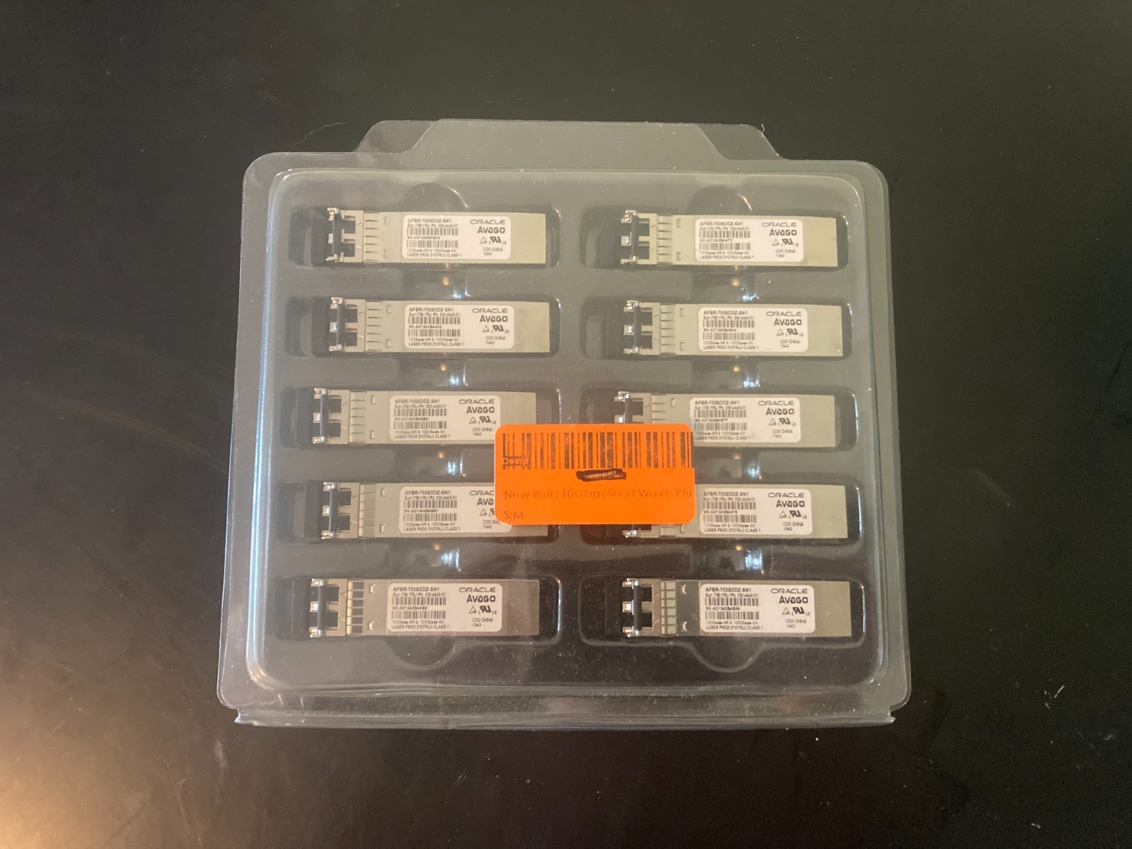 LOT of 10 BRAND NEW Oracle Avago AFBR-703SDDZ-SN1 530-4449-01  Transceivers