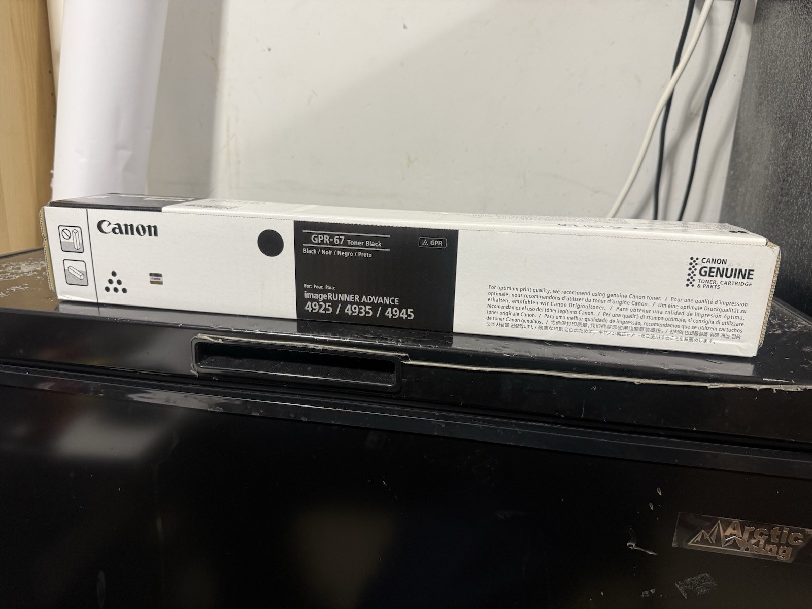 Genuine Canon GPR-67 Black Toner, Brand New Sealed Box- 