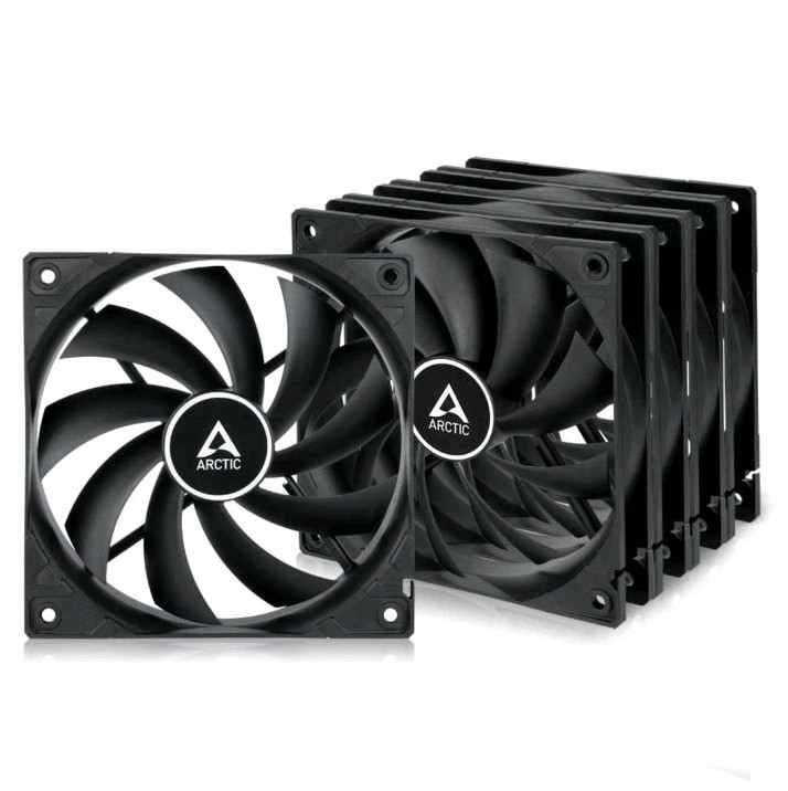 ARCTIC F12 (5 Pack) - PC Fan, 120mm Case Fan, Low Noise, Quiet motor, Computer, 