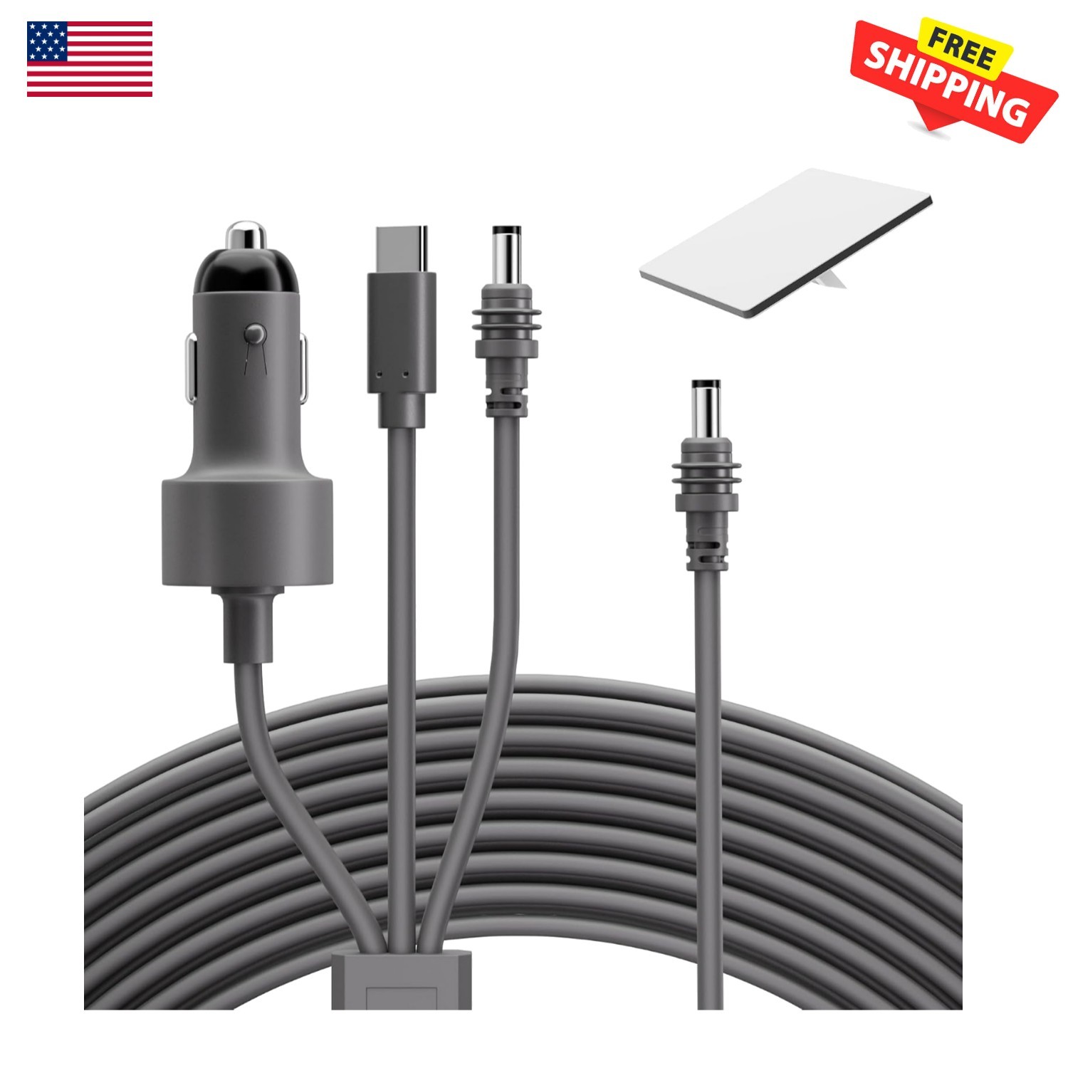 Versatile 3-in-1 Power Cable for Starlink Mini - 32.8FT with Weatherproof Design