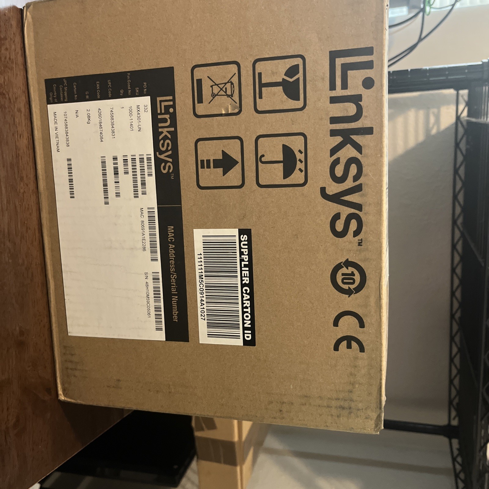 Linksys HomeWRK Business AX4200 Tri-Band Wi-Fi 6 Mesh Router MX4301-UN 1PK New