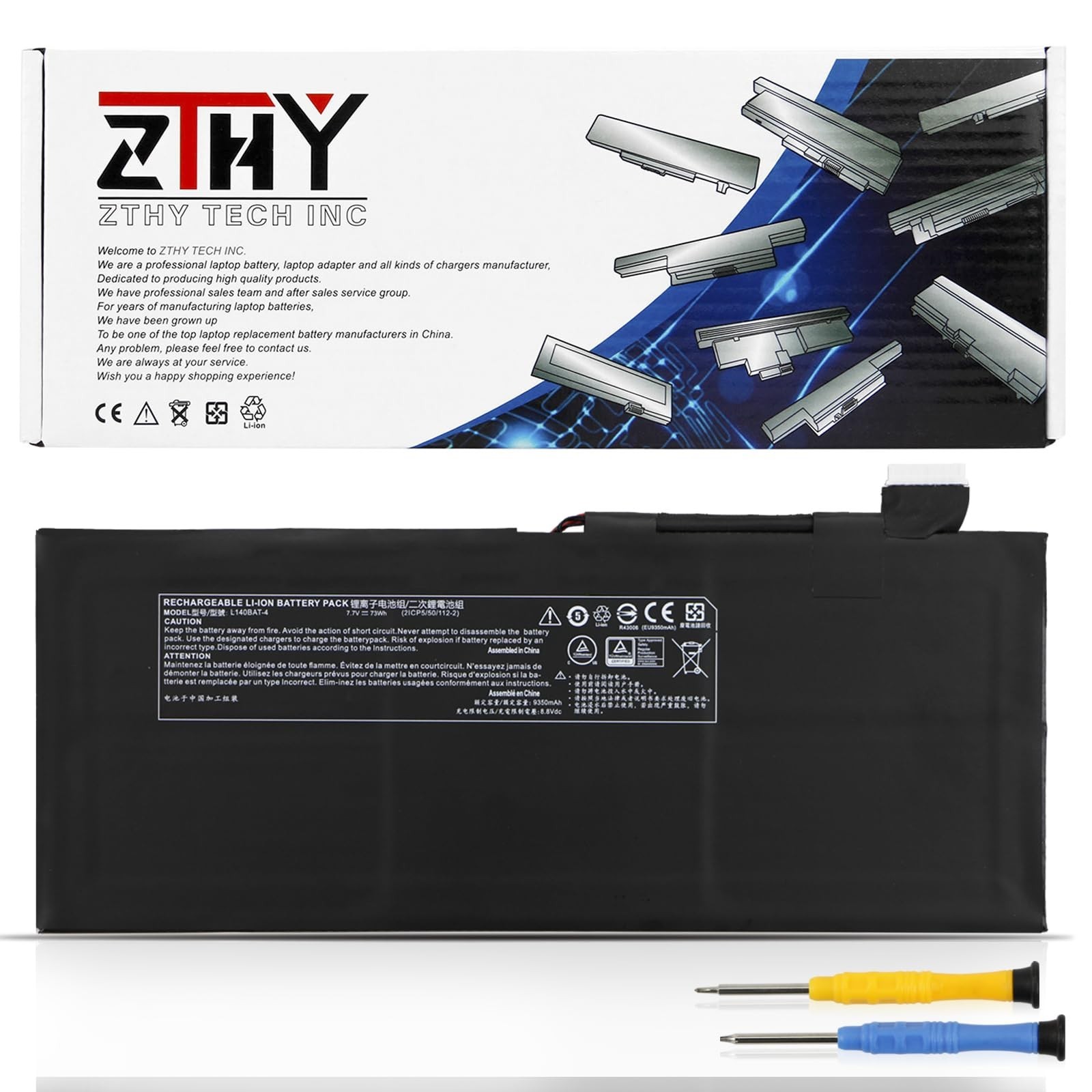 High-Performance Laptop Battery Replacement for System76 Darter Pro 2021, L140BA