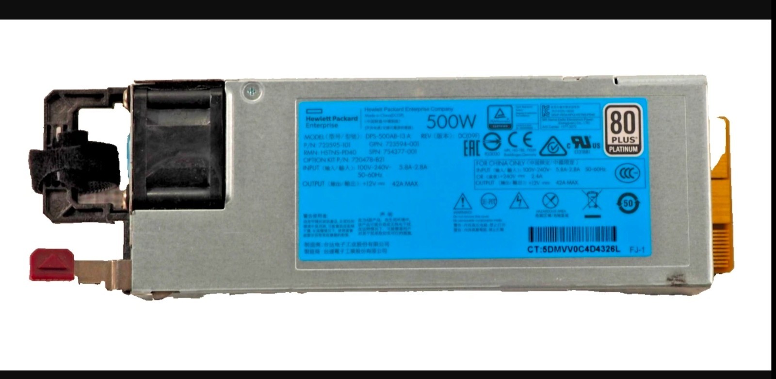 HPE DPS-500AB-13 723595-101 500W Switching Power Supply