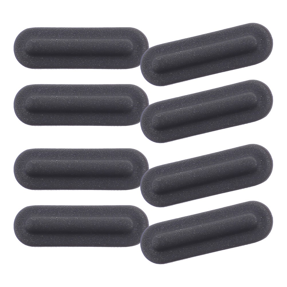 Black Rubber Laptop Feet Replacement Pads 8Pcs Adhesive Durable Anti Slip