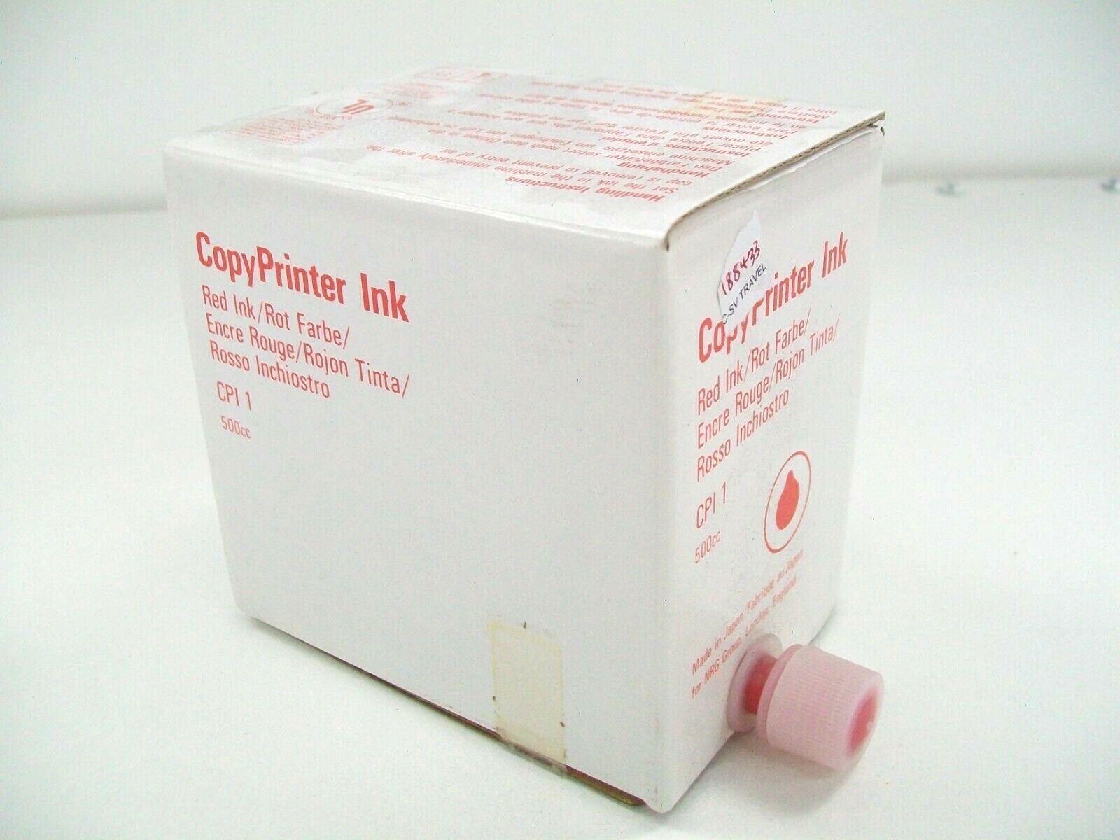 COPYPRINTER RED INK COPY PRINTER CPI1 CPI 1 NASHUATEC NRG 500CC COLOR GENUINE
