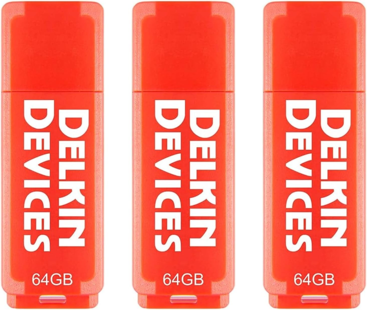 Delkin Devices 3.0 64GB USB Flash Drive, (3-Pack, 64GB), Plug & Play