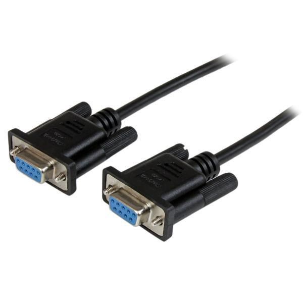 StarTech.com SCNM9FF1MBK 1M BLACK DB9 NULL MODEM CABLE SERIAL ~E~