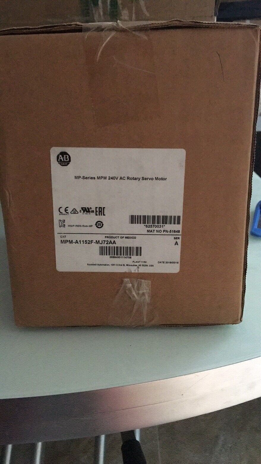 New Sealed AB MPM-A1152F-MJ72AA AB  MPM A1152F MJ72AA