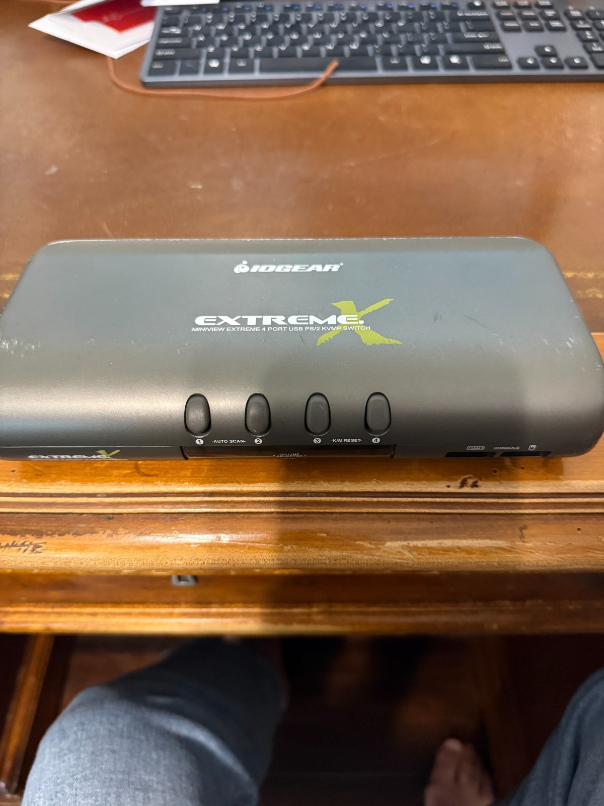 Assorted iogear Miniview Extreme KVM Switches and Cables