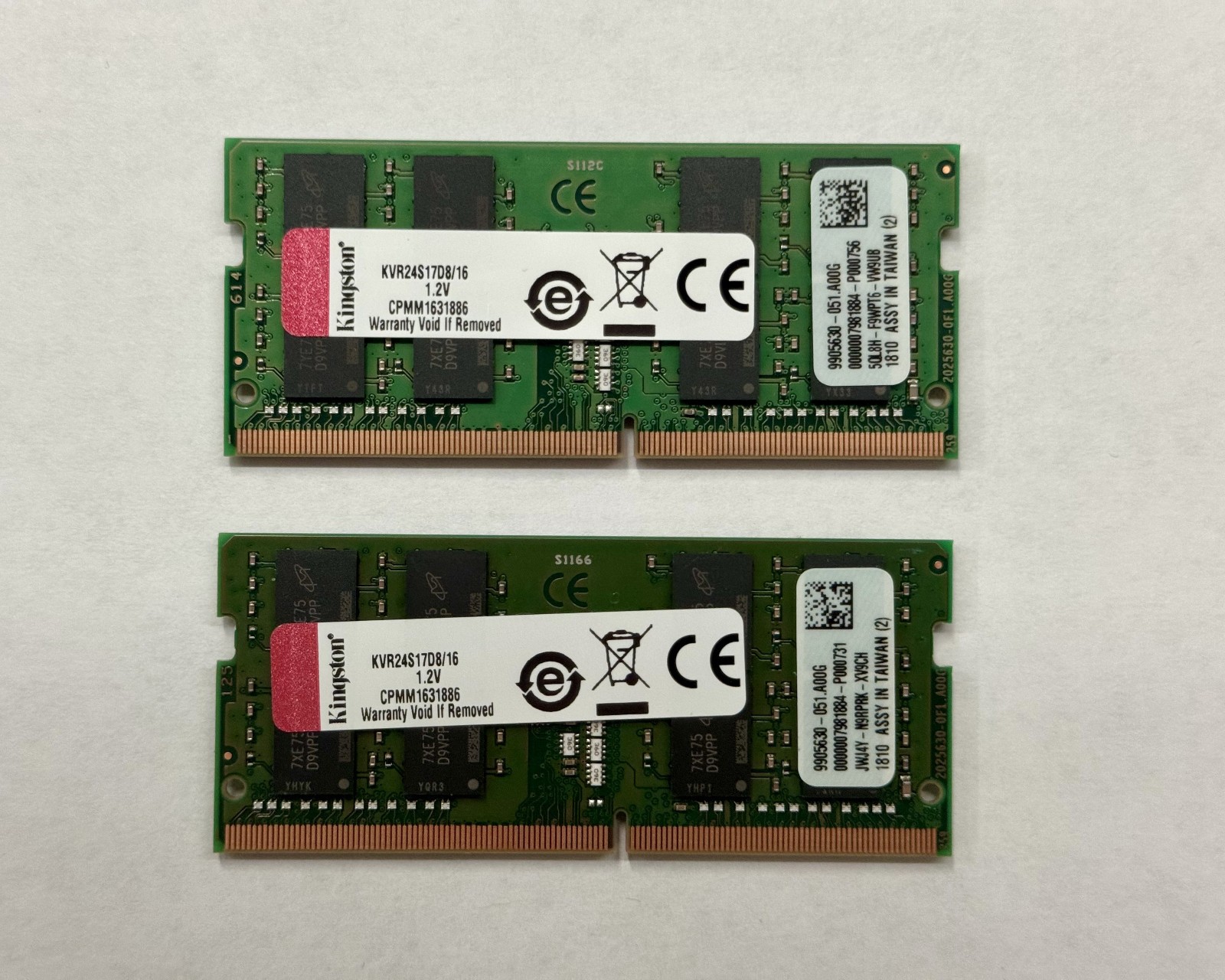 Kingston 32GB (2x 16GB) DDR4-2400 SODIMM | KVR24S17D8/16