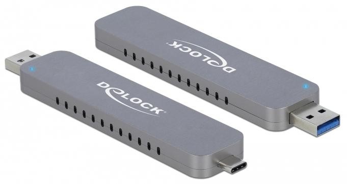 DeLOCK 42616 storage drive enclosure SSD enclosure Silver M.2