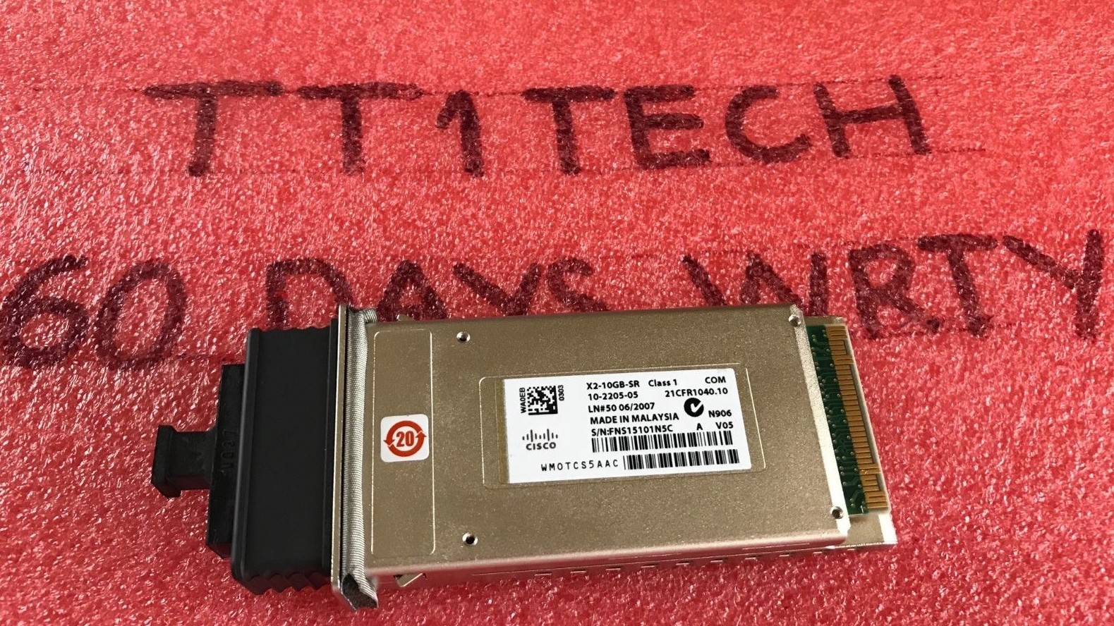 8x GENUINE CISCO X2-10GB-SR 10-2205-05 10GBASE-SR X2 Module w/60daysWRTY