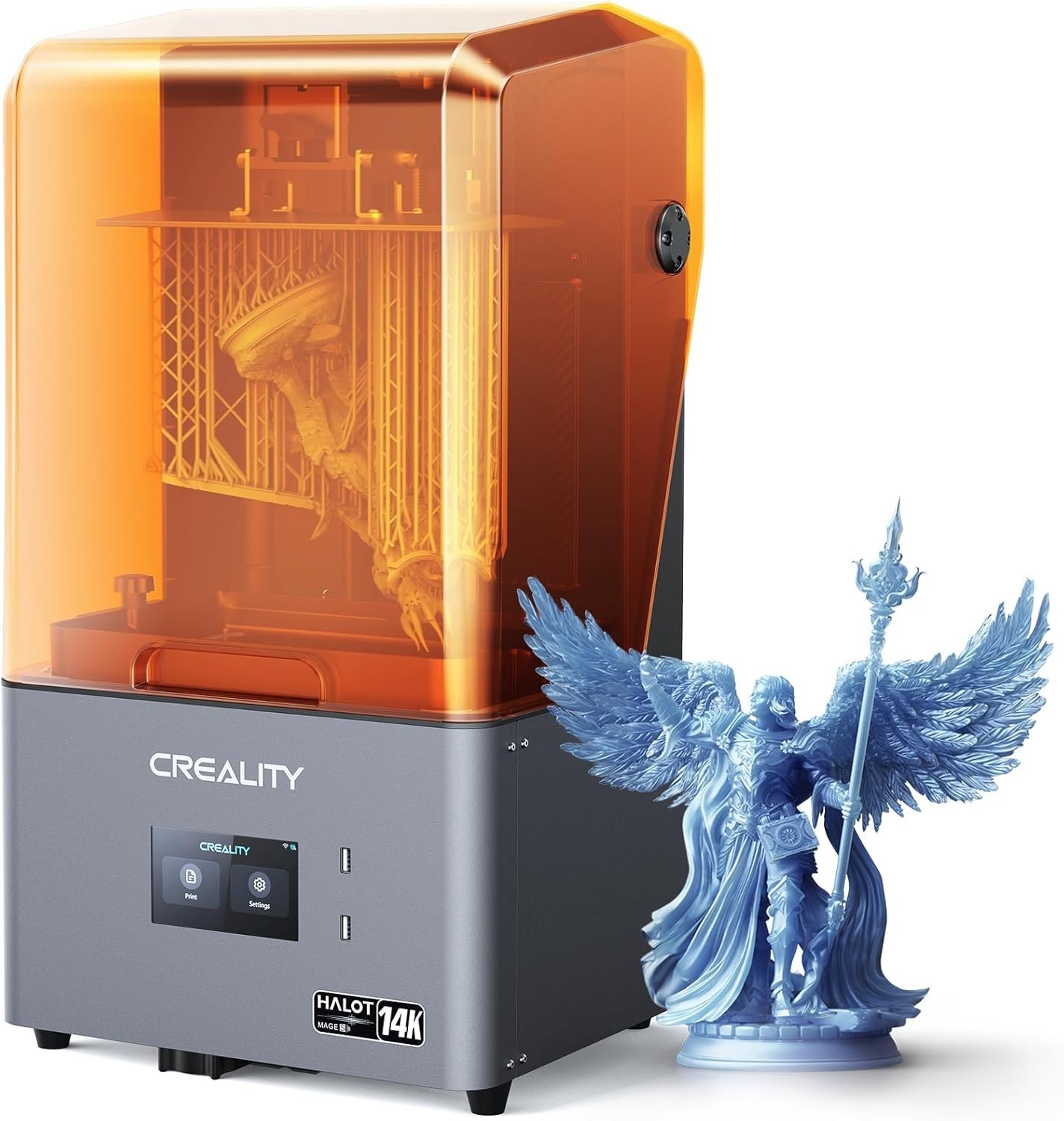 Creality Resin 3D Printer Halot Mage S 14K Printing Size 8.78x4.96x9.06 inches