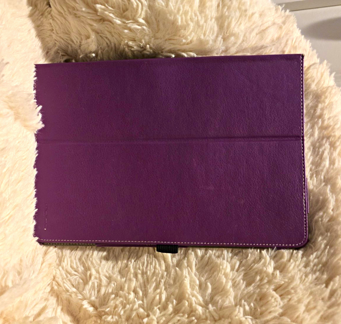 MoKo Purple/Gray Folding Folio Case for Tablet Integrated Stand
