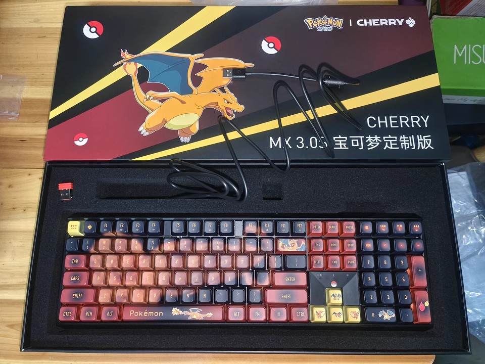 CHERRY x Pokémon Charizard MX3.0S Wireless Mechanical Keyboard