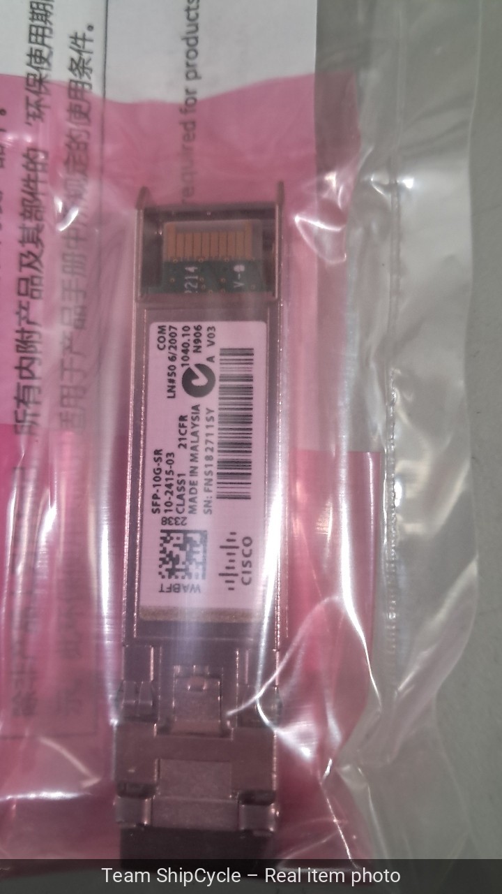 U85675 Sealed Cisco SFP10GSRSFP10GSRS 10G SFP Transceiver Module 850nm 3 G1N